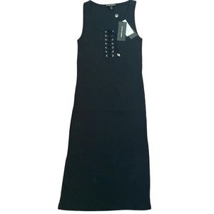 Ralph Lauren Black Label Lace Up Tank Dress